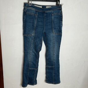 Pilcro and The Letterpress by Anthropologie Cropped Blue Jeans Sz 27